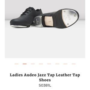 Bloch Ladies Audeo Black Leather Jazz Tap Shoes